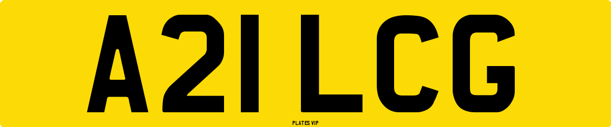 A21 LCG Number Plate