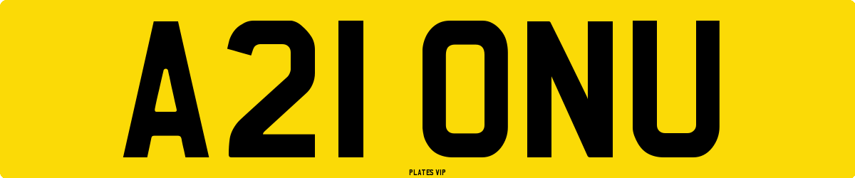 A21 ONU Number Plate