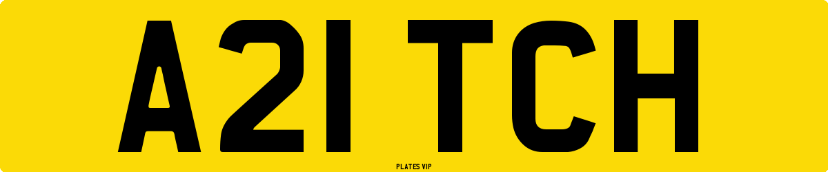A21 TCH Number Plate