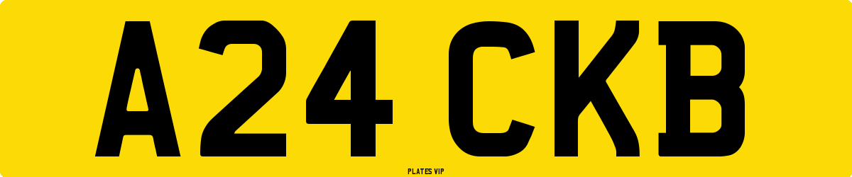 A24 CKB Number Plate