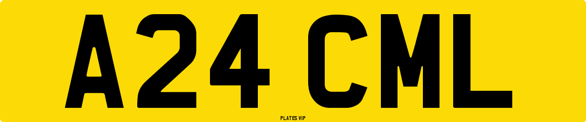A24 CML Number Plate