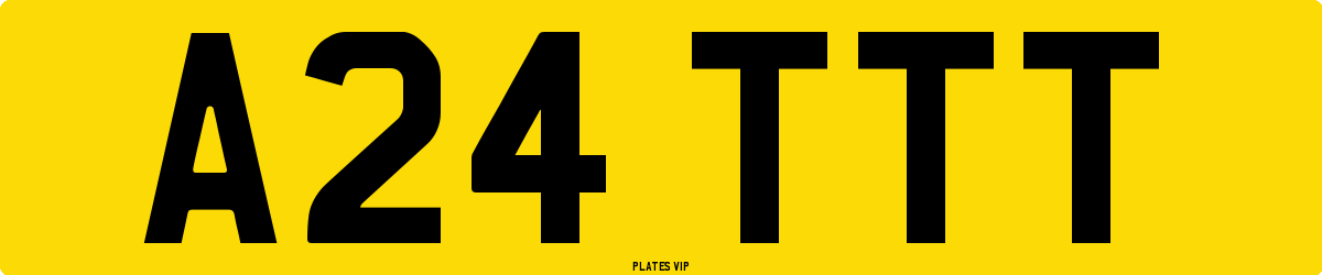 A24 TTT Number Plate