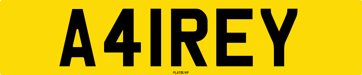 A41REY Number Plate
