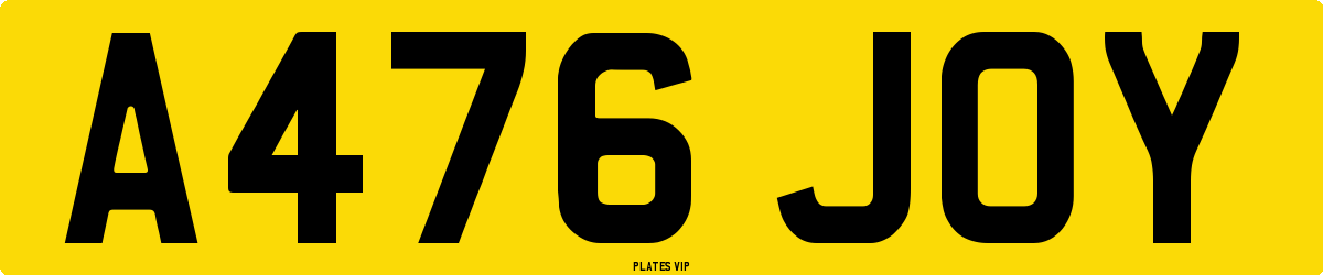 A476 JOY Number Plate