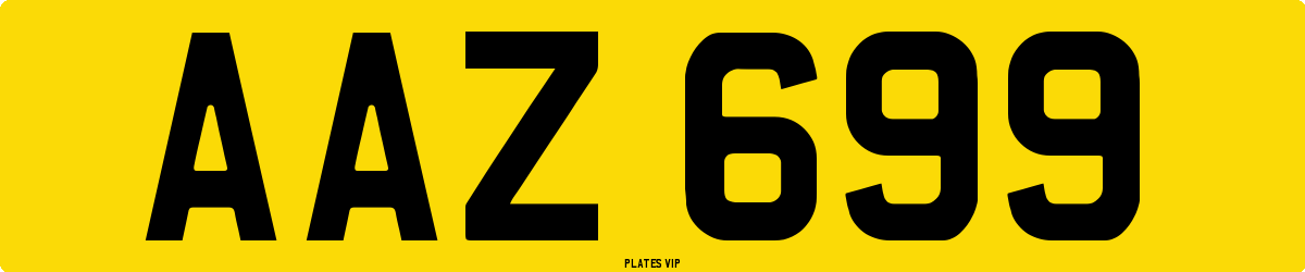 AAZ 699 Number Plate