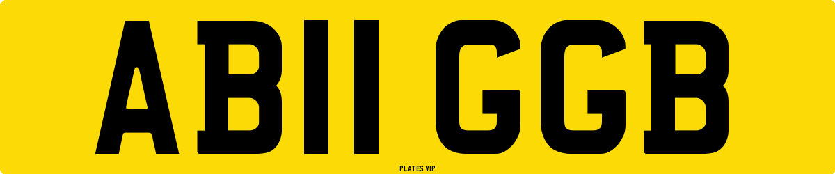 AB11 GGB Number Plate
