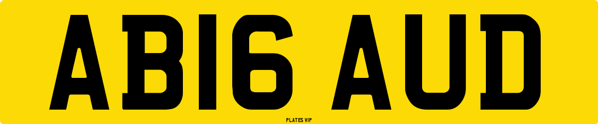 AB16 AUD Number Plate