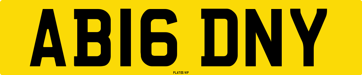 AB16 DNY Number Plate