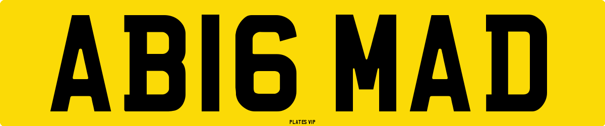 AB16 MAD Number Plate