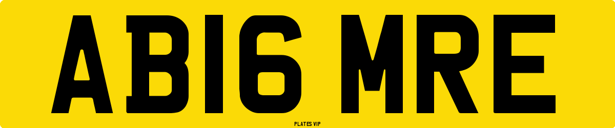 AB16 MRE Number Plate