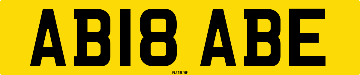 AB18 ABE Number Plate