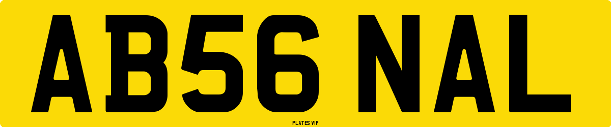 AB56 NAL Number Plate