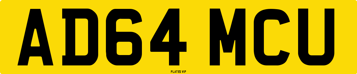 AD64 MCU Number Plate