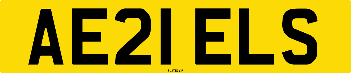 AE21 ELS Number Plate