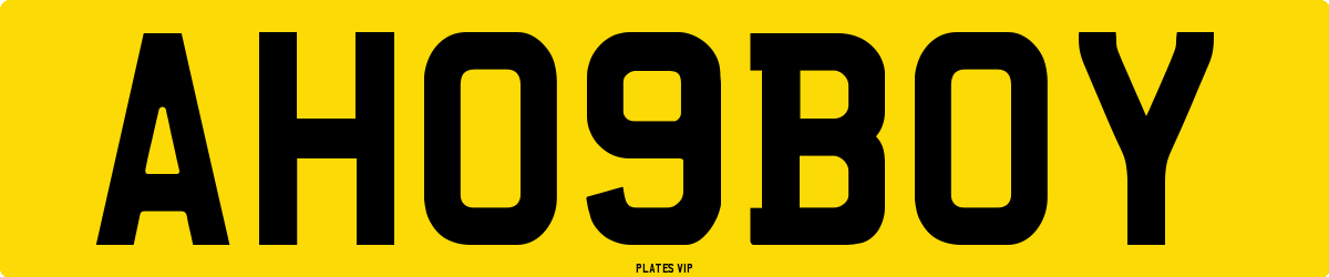 AH09BOY Number Plate