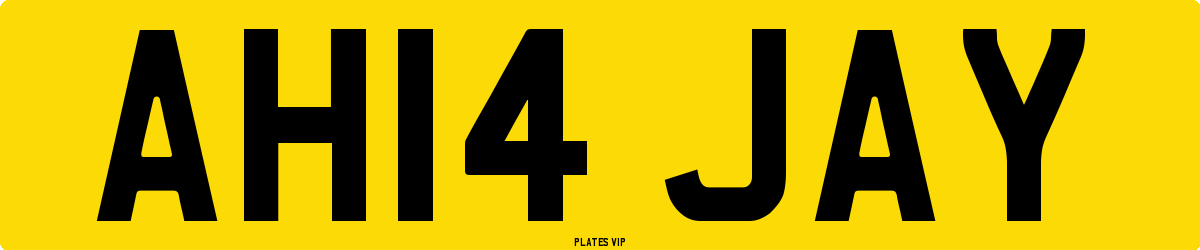 AH14 JAY Number Plate