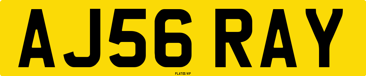 AJ56 RAY Number Plate