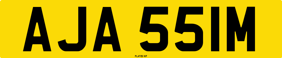 AJA 551M Number Plate
