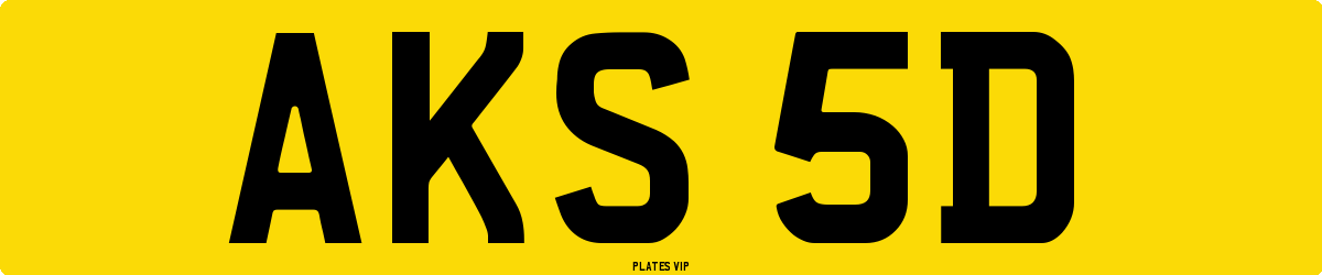 AKS 5D Number Plate