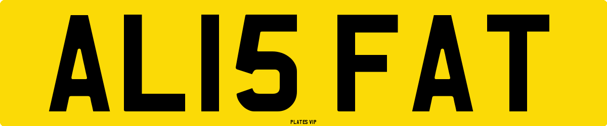AL15 FAT Number Plate