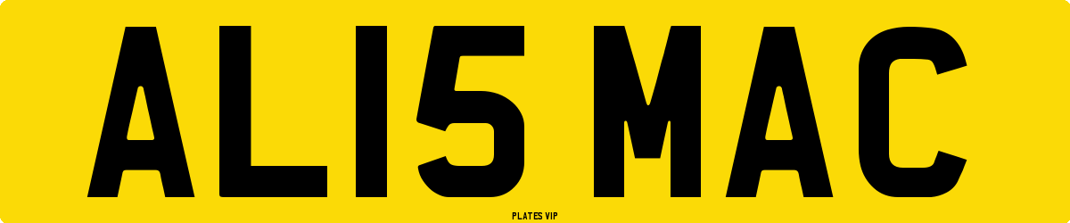AL15 MAC Number Plate