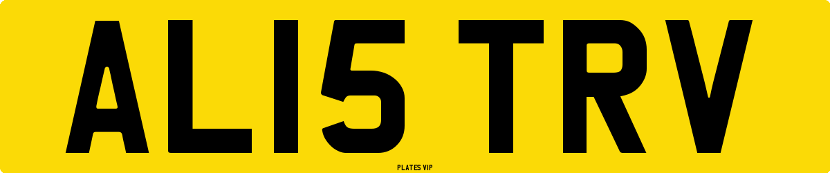 AL15 TRV Number Plate