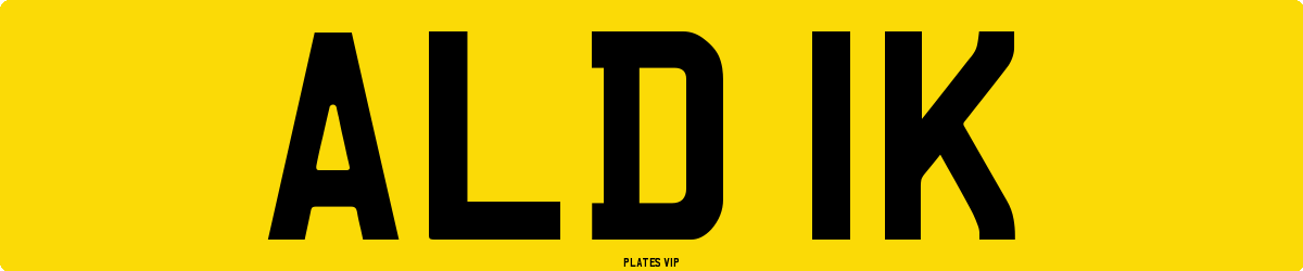 ALD 1K Number Plate