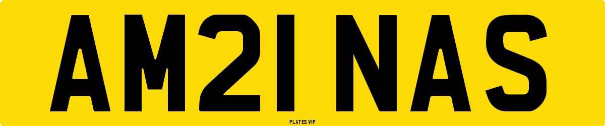 AM21 NAS Number Plate