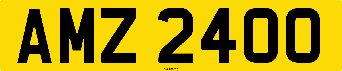 AMZ 2400 Number Plate
