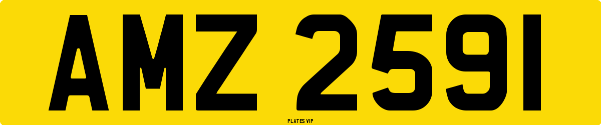 AMZ 2591 Number Plate