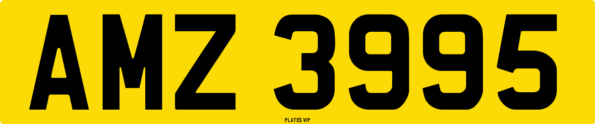 AMZ 3995 Number Plate