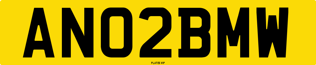 AN02BMW Number Plate