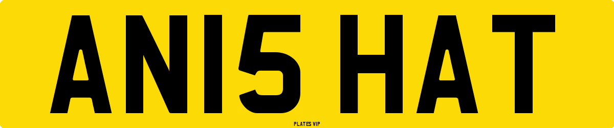 AN15 HAT Number Plate