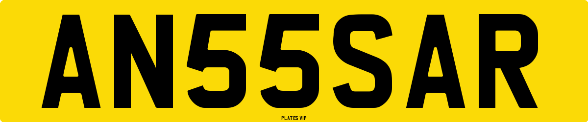 AN55SAR Number Plate