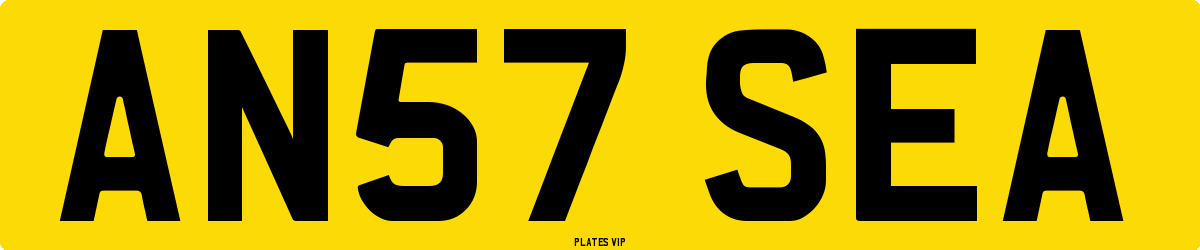 AN57 SEA Number Plate