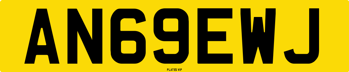 AN69EWJ Number Plate