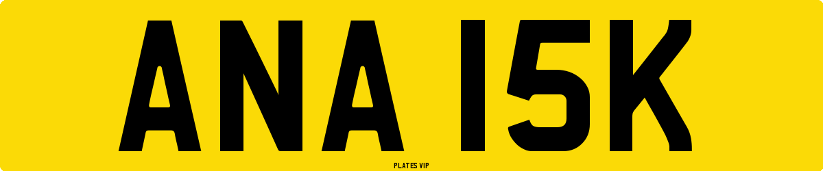 ANA 15K Number Plate
