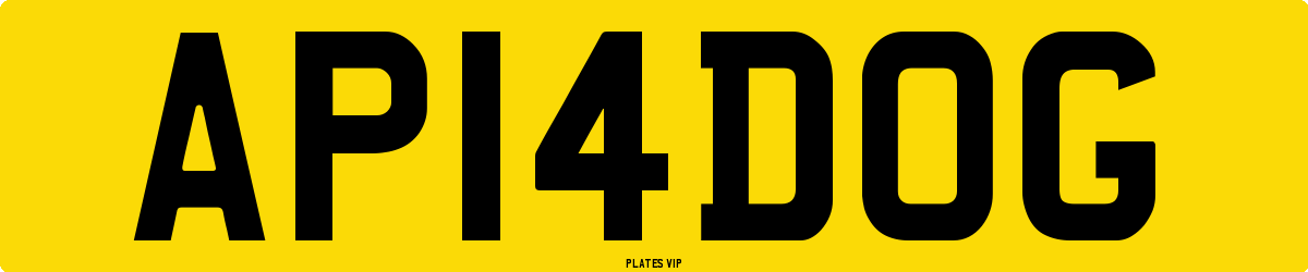 AP 14 DOG Number Plate