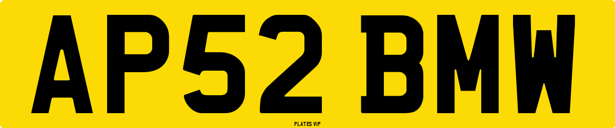 AP52 BMW Number Plate