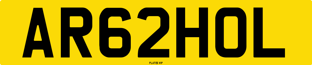 AR62HOL Number Plate