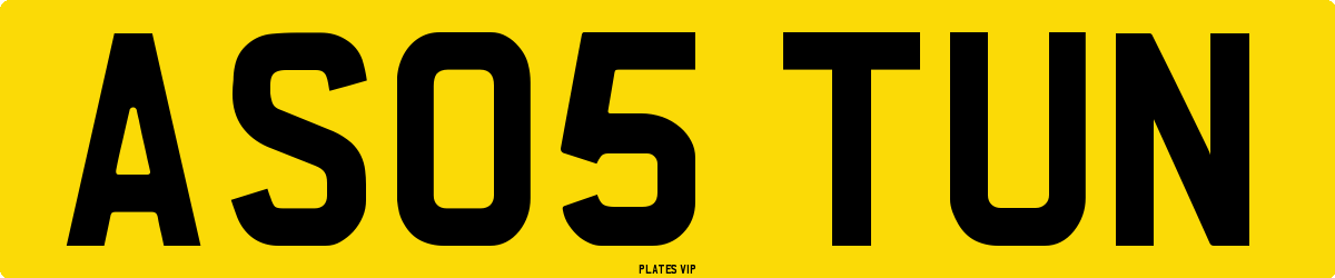 AS05 TUN Number Plate