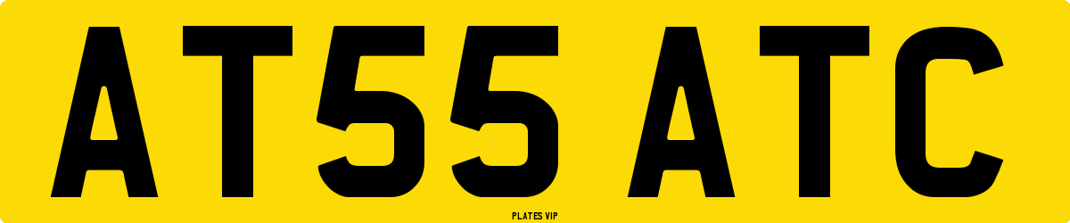 AT55 ATC Number Plate