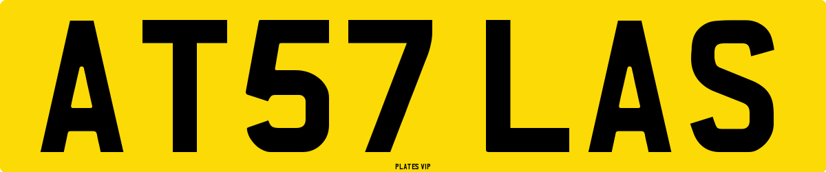 AT57 LAS Number Plate