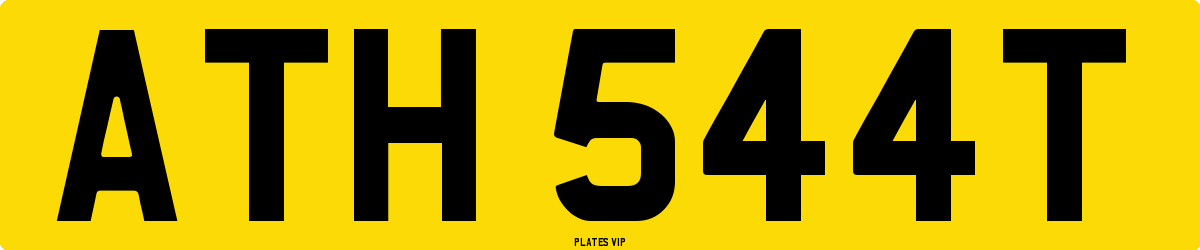 ATH 544T Number Plate