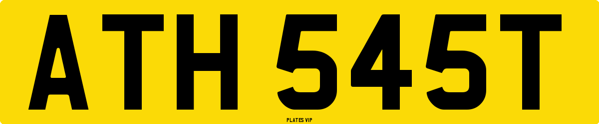 ATH 545T Number Plate