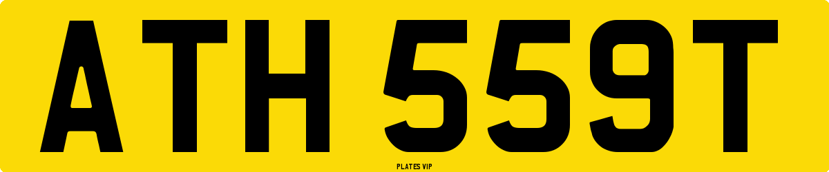 ATH 559T Number Plate