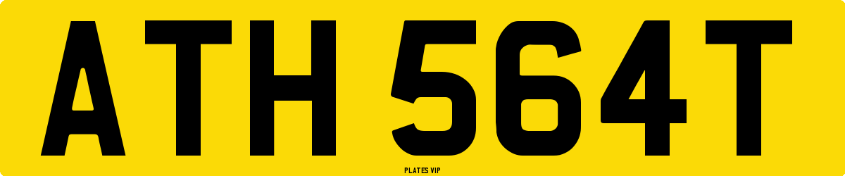 ATH 564T Number Plate