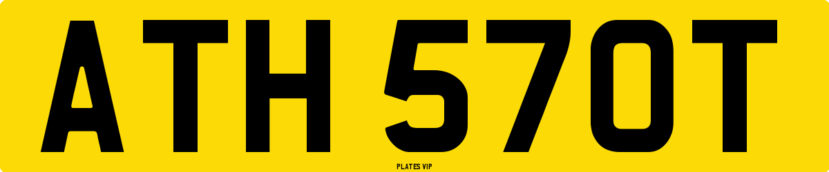 ATH 570T Number Plate