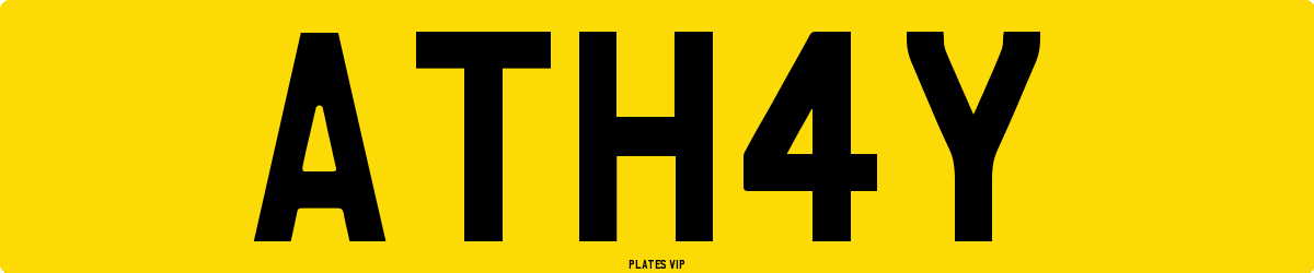 ATH4Y Number Plate