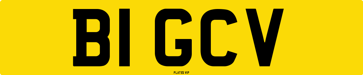 B1 GCV Number Plate